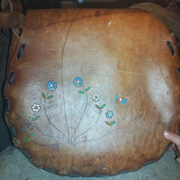 Vintage 1970s hand bag - Picture 2 of 3